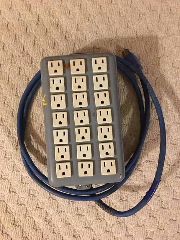 Finally A plug strip I can plug  maybe  devices into