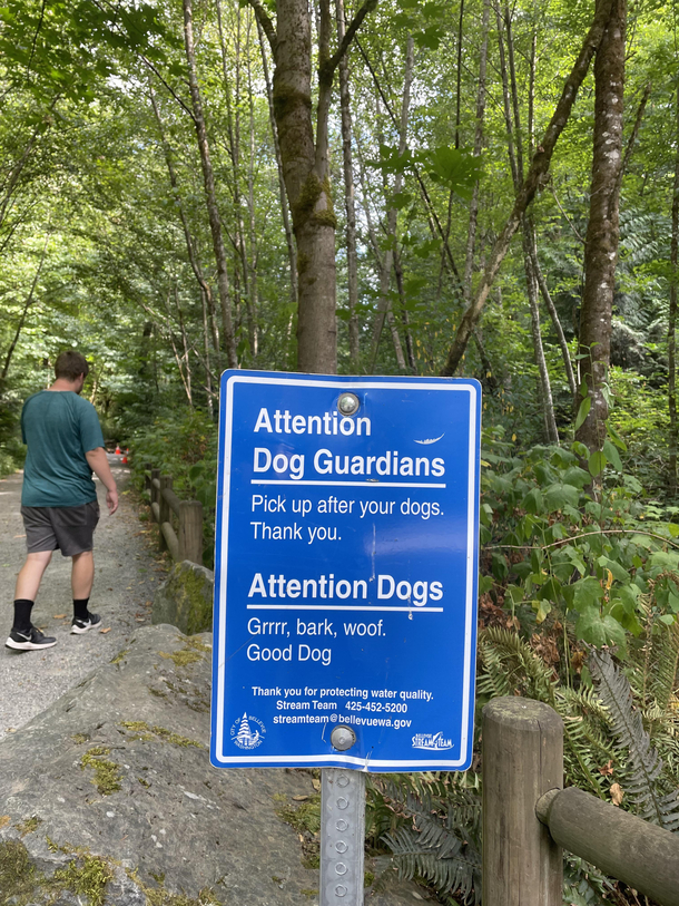 Finally a sign my dog can read too