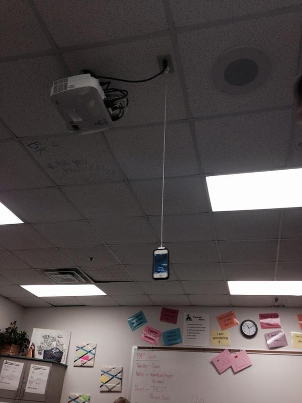Finally found an outlet in the classroom