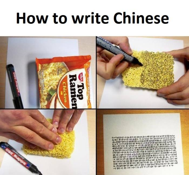 Finally I write Chinese 