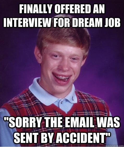 Finally offered an interview for my dream job then this happened