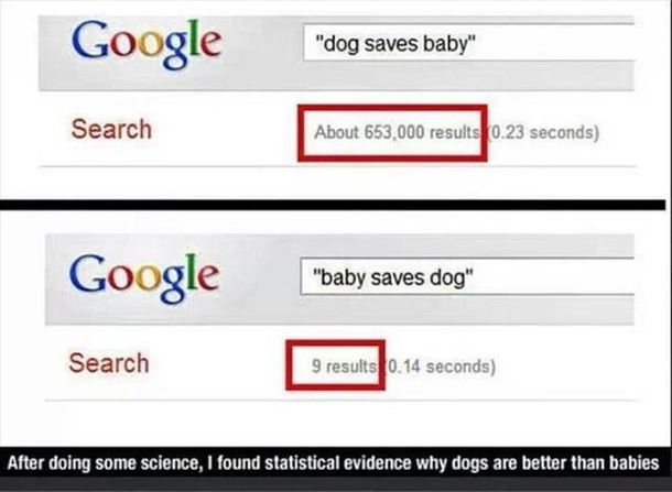 Finally proof that dogs are better than babbies