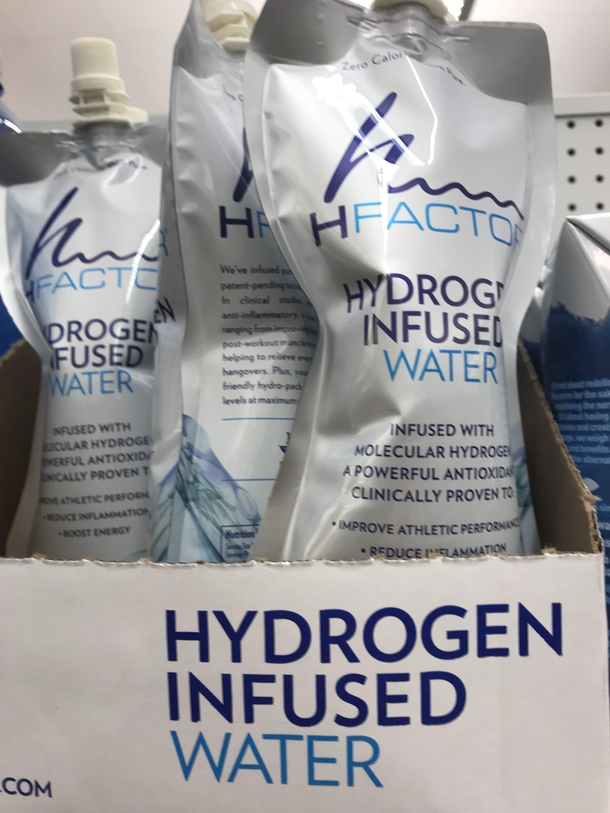 FINALLY Theyve figured out how to get hydrogen into water Now if they can get oxygen in there some how