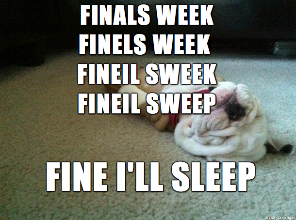 Finals week