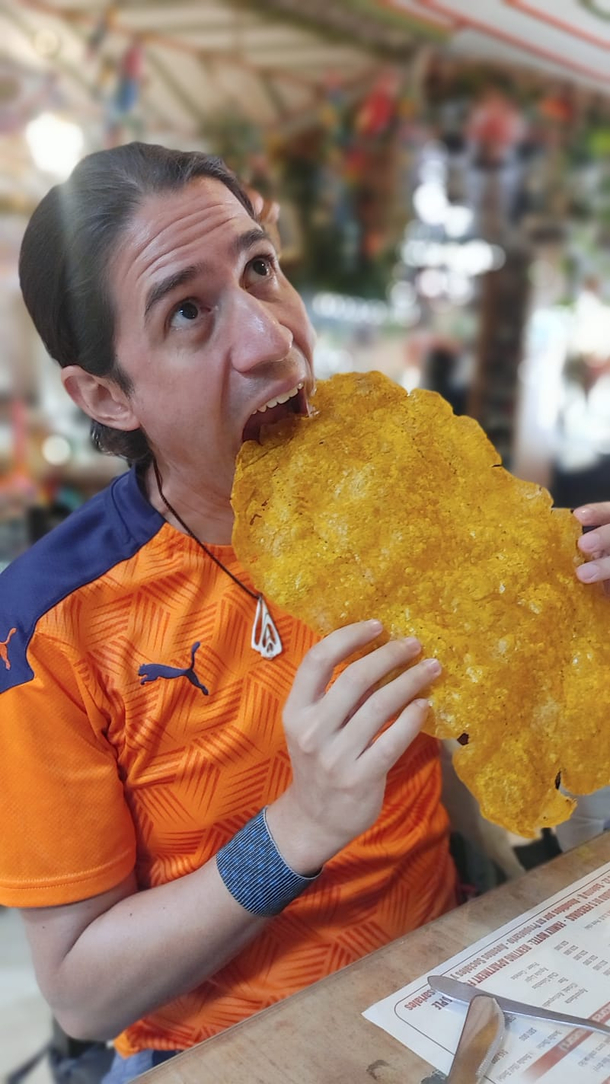 Find the biggest cornflake in my breakfast