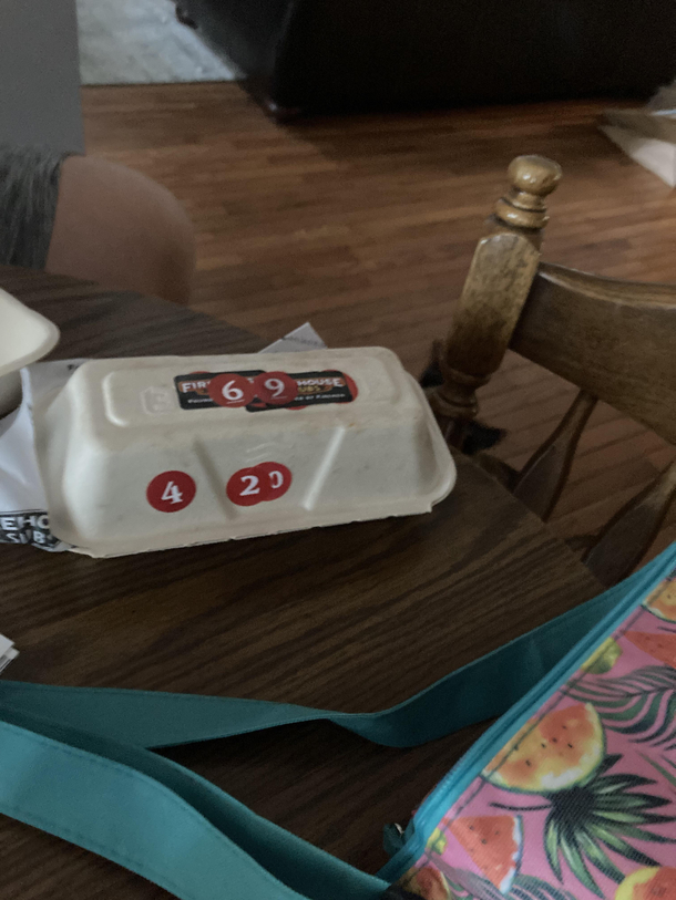 Firehouse my other sandwiches were numbered correctly OC