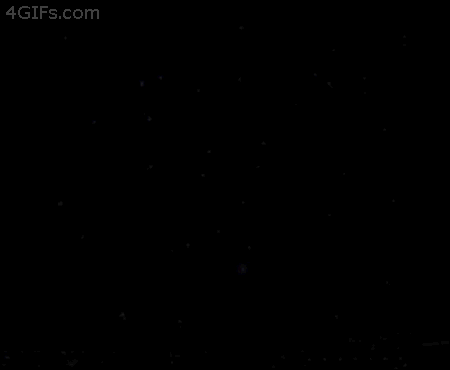Fireworks in reverse 