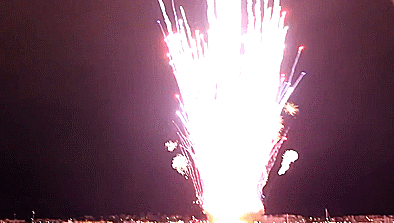 Fireworks malfunction -  go off at the same time