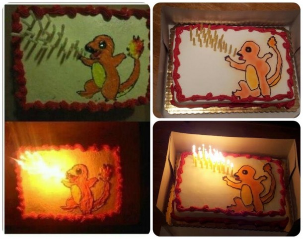 Firey Charmander Cake 