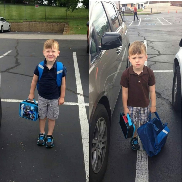 First and second day of school