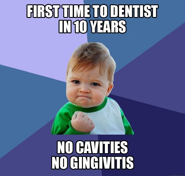 First Time to the Dentist in  Years