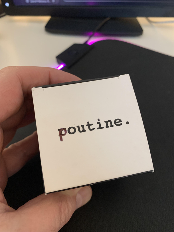 Fixed the spelling on my wifes cosmetic package