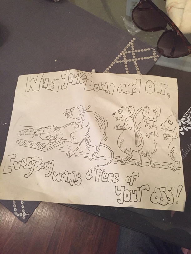Fixing up a goodwill dresser Found this inside