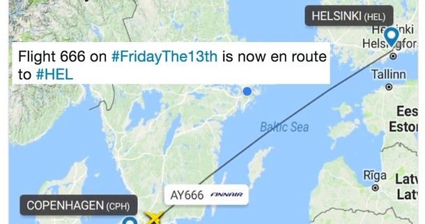 Flight  on Friday th is now going straight to HEL