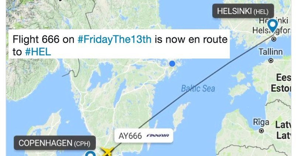Flight  on Friday th is now going straight to HEL