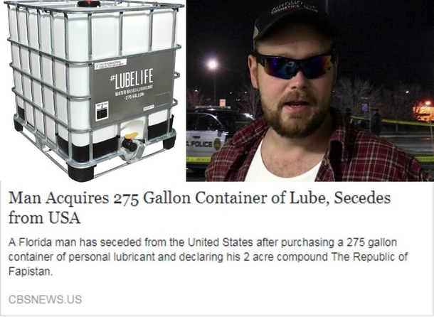 Florida man secedes from US creates nation state dedicated to masturbation