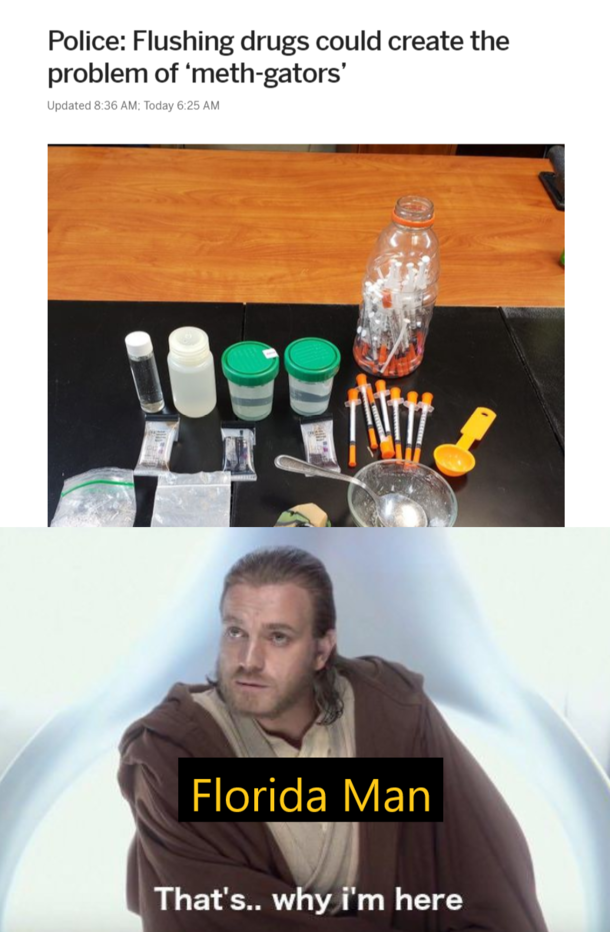 Florida Man you are a bold one