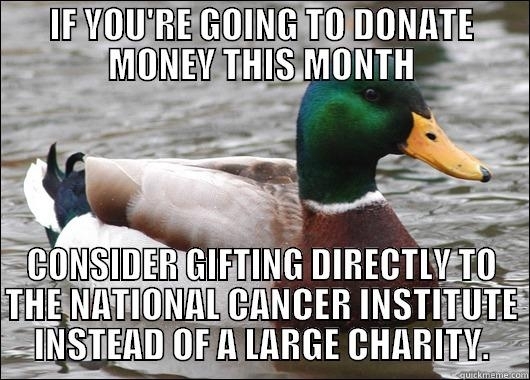 For Breast Cancer Awareness Month heres how to get around those sketchy charities that only donate lt of what they receive