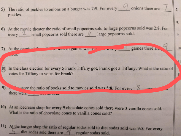 For every  Frank Tiffany got Frank got  Tiffany