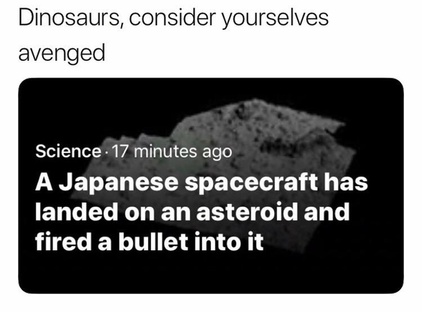For the dinosaurs