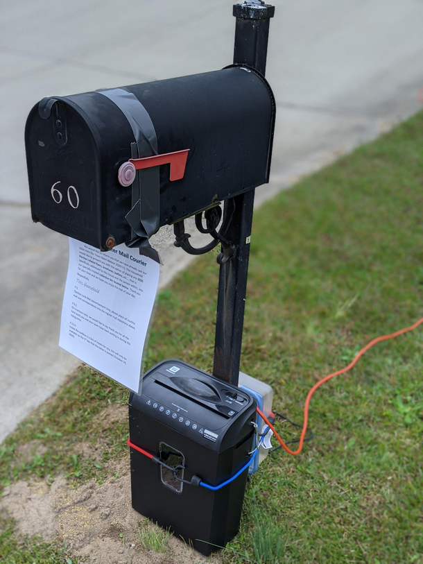 For the mail you just dont want