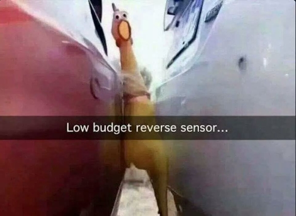 For those who cant afford car parking sensors