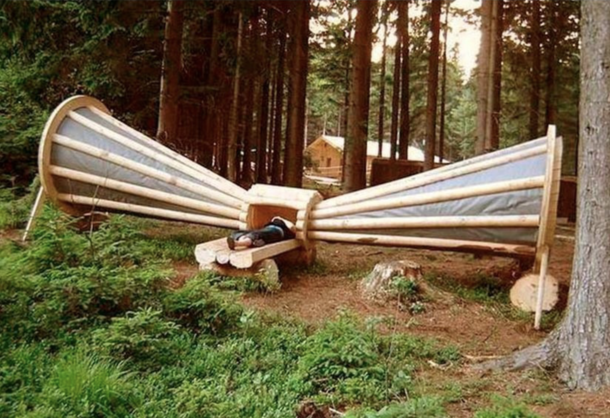 forest noise amplifier constructed for nature lovers