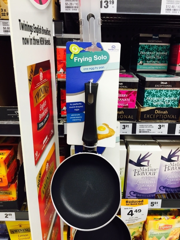 Forever alone fry pan Bonus point for the pun