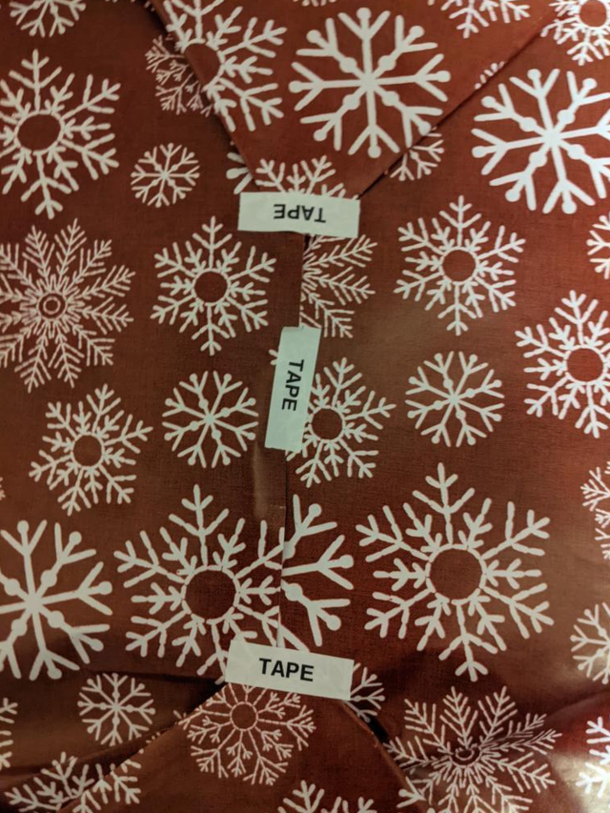 Forgot to buy tape but I have a label maker