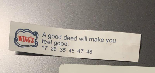 Fortune cookies are very wise nowadays
