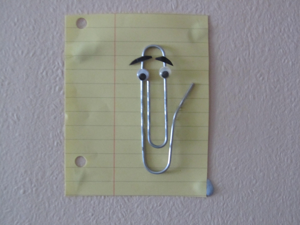 found a big paperclip so