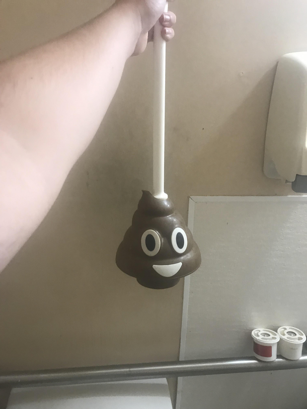 Found a emoji plunger in the bathroom of a thrift store