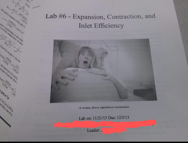 Found a lab report I did for my hydraulics class back in engineering school