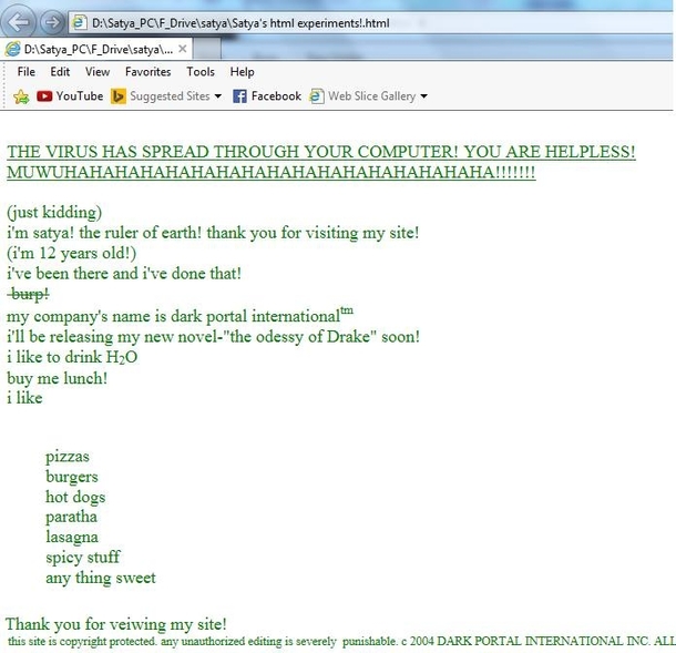 Found a webpage I designed when I was 
