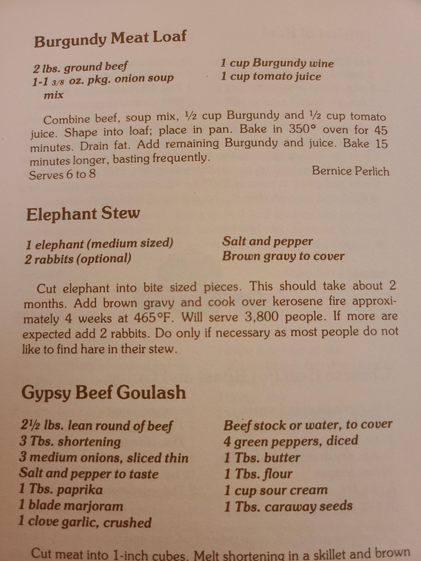 Found an interesting recipe in an old cookbook my Grandmother gave me