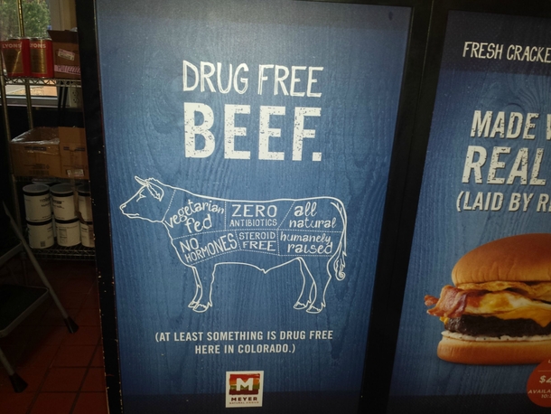 Found at a fast food joint in Colorado