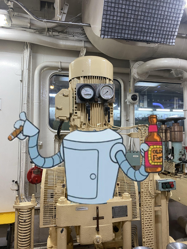Found bender in the engine room