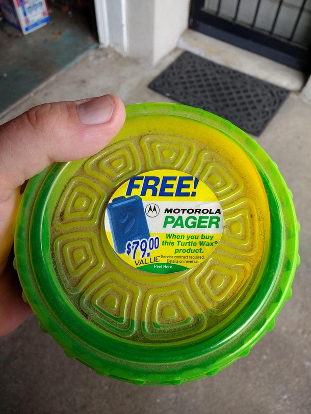 Found cleaning up the garage I wonder how old this can of wax is