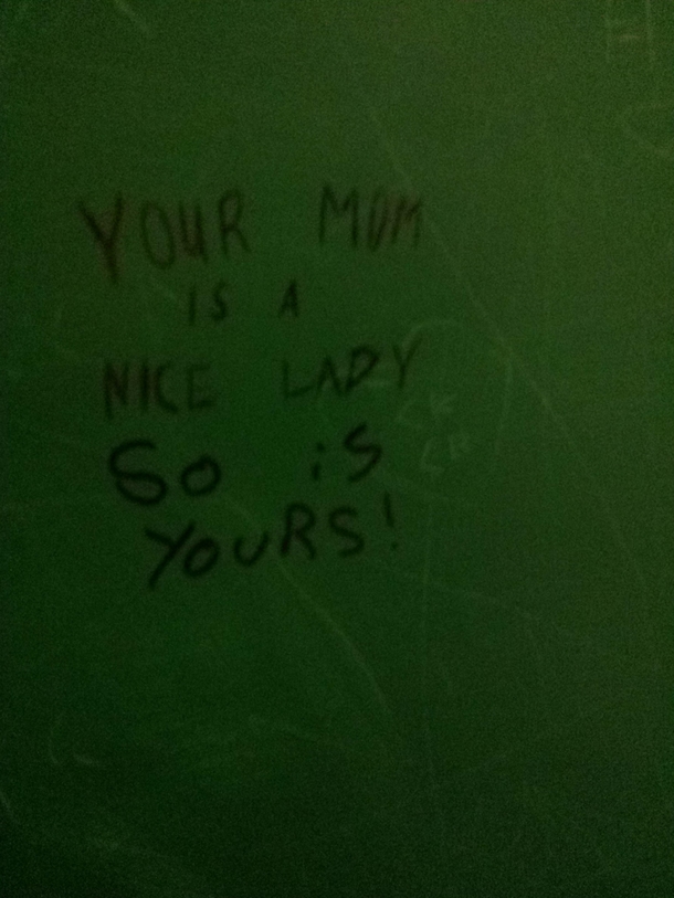 Found in a Canadian bathroom stall