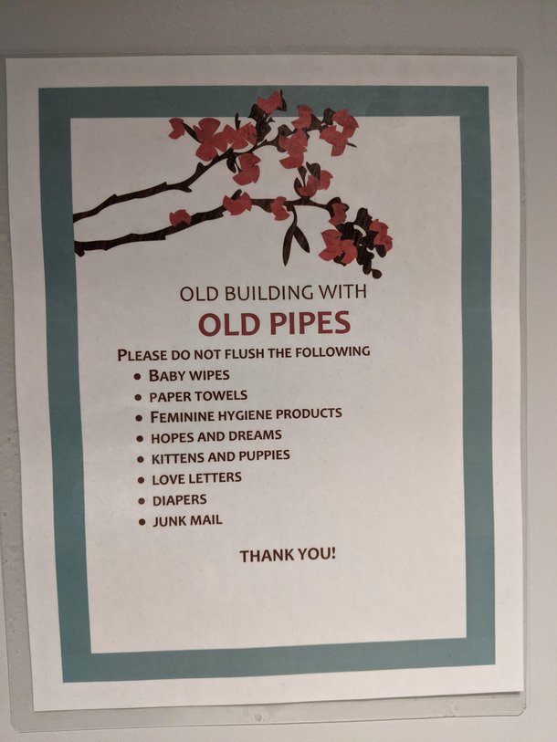 Found in a hospital bathroom today