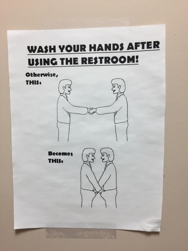 Found in a hospital restroom