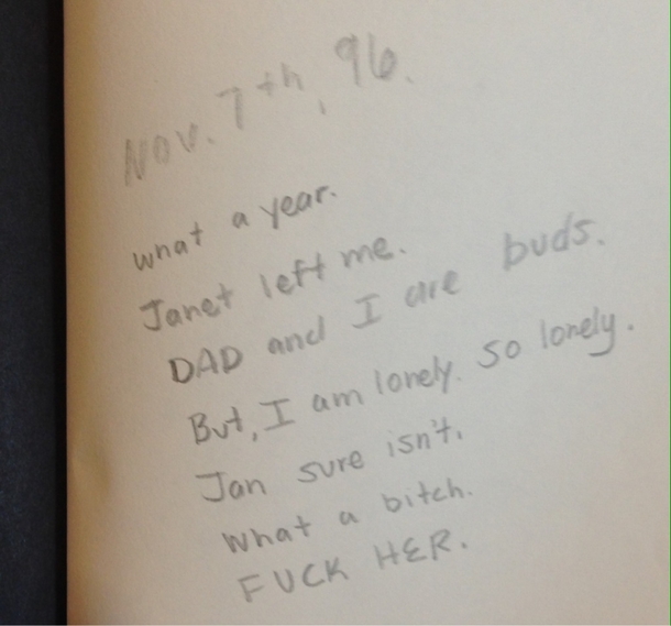 Found in a library book  was rough