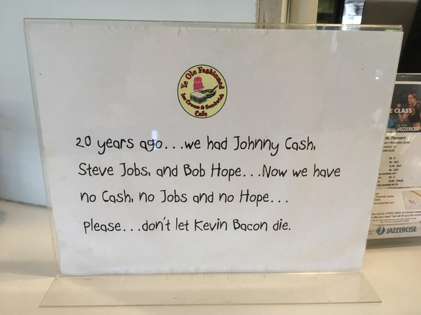 Found in an old-fashioned diner