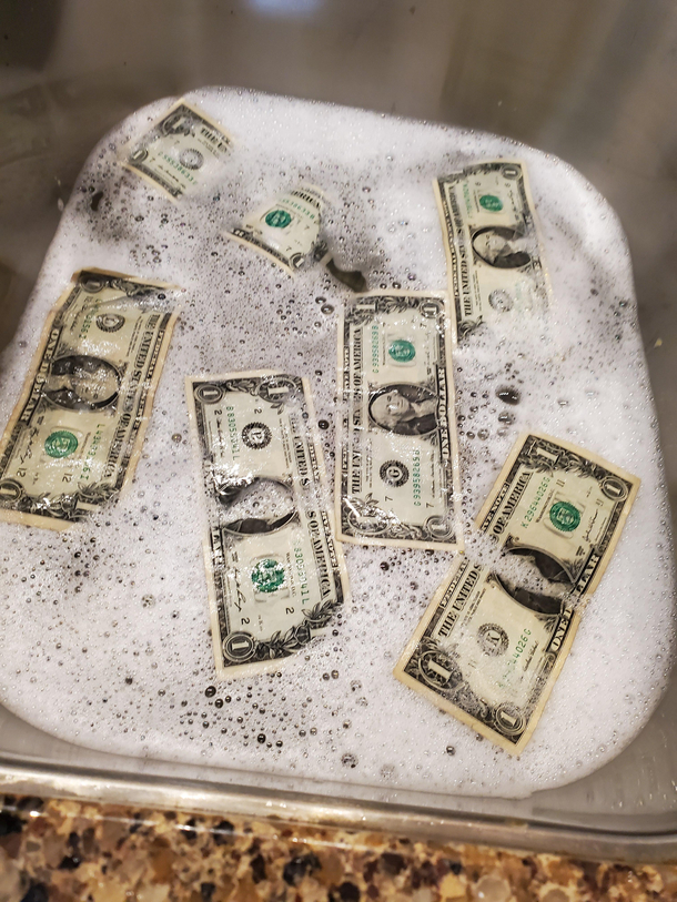 Found my mother laundering money