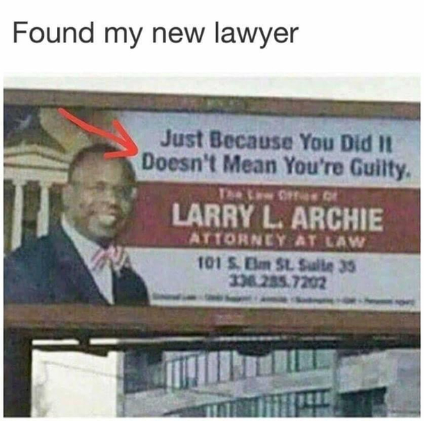 Found my new lawyer