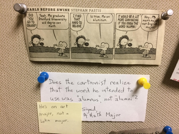 Found on a bulletin board at work