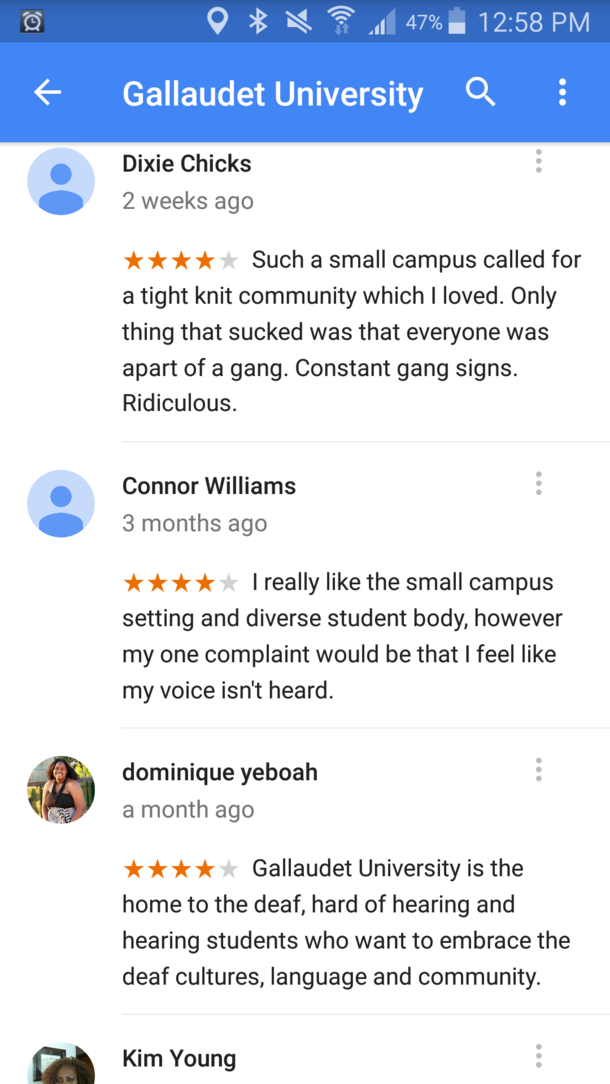 Found some subtle humor for the College for the deaf nearby