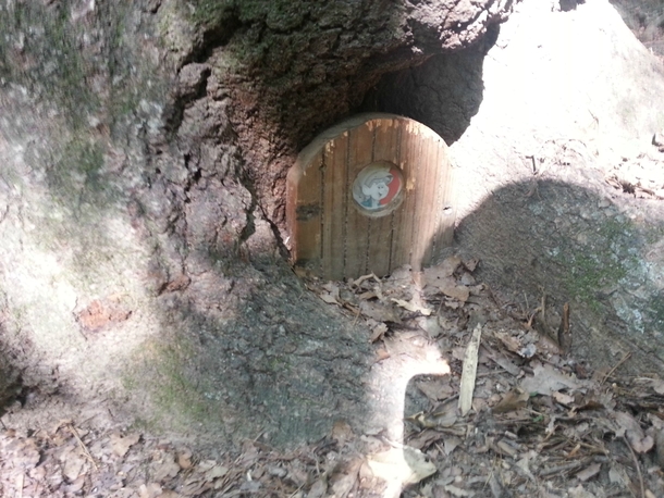 Found someones home while playing Frisbee golf in North Carolina