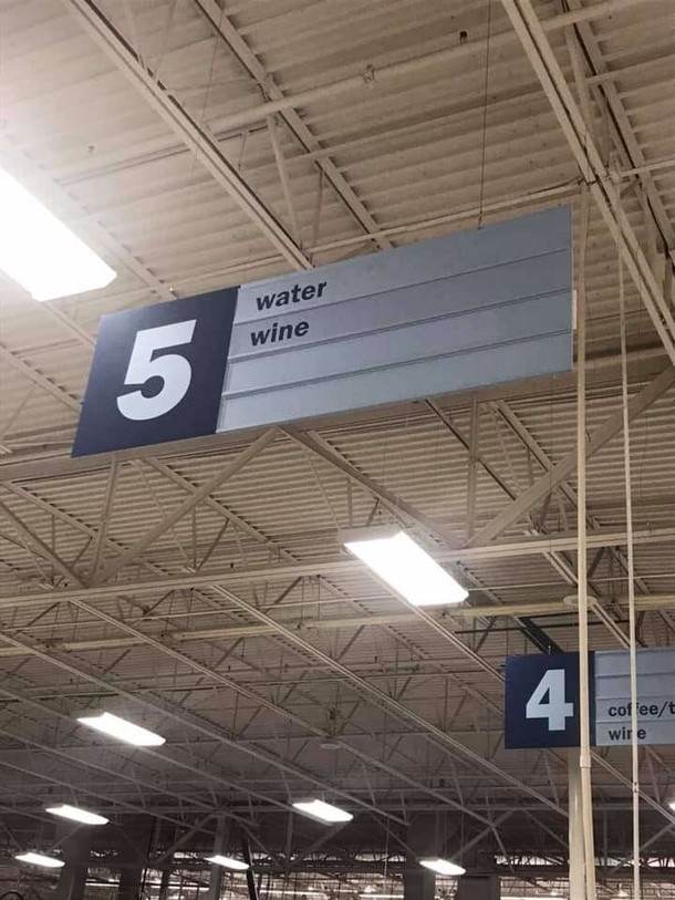 Found the Jesus aisle