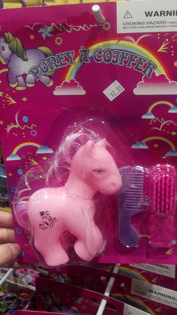 Found the most miserable looking My Little Pony today